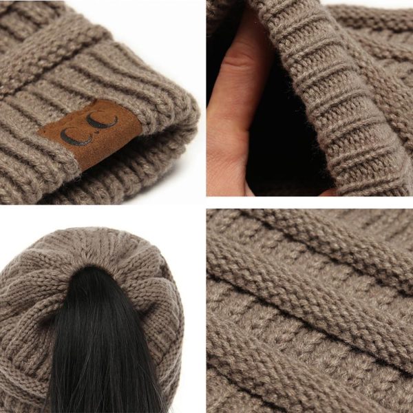 Bonnet à Queue de Cheval en Tricot Zu verkaufen – Bild 3