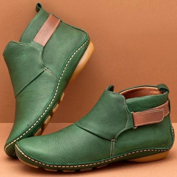 Bottines en Cuir Souple Décontractées et Confortables Zu verkaufen