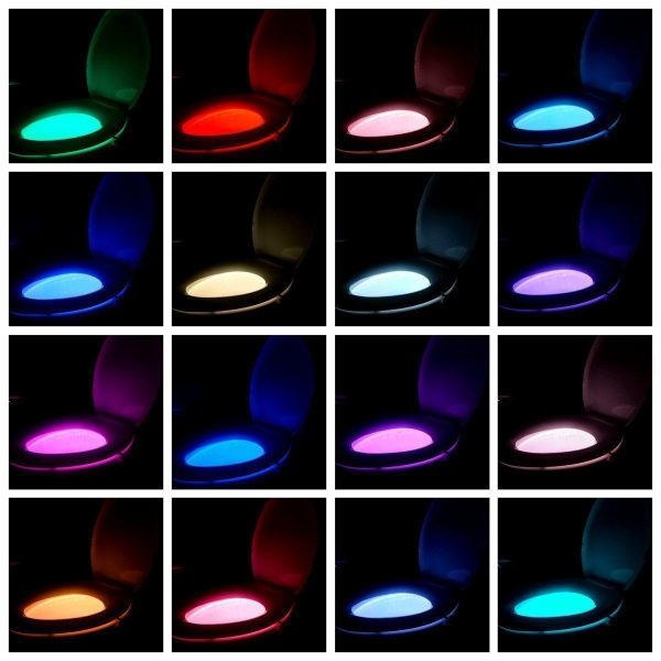 Lampe Toilette Veilleuse LED Éclairage pour WC 16 Couleurs Schn?ppchen – Bild 2