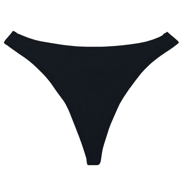 Black Supima Cotton Tanga Panty Jetzt online