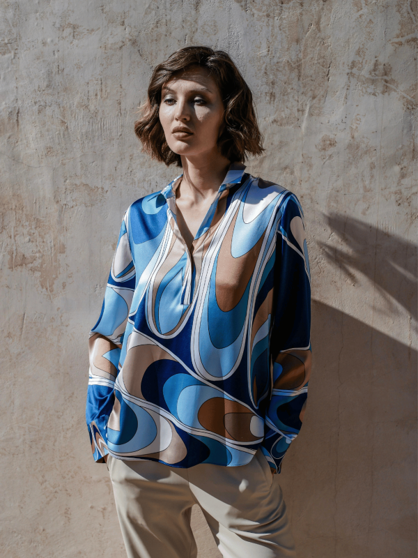 Seidenbluse Night Multi Schn?ppchen – Bild 3